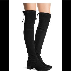 Stuart Weitzman Midland Over-The-Knee Suede Boots,Size-38(EU)/7.5(US)